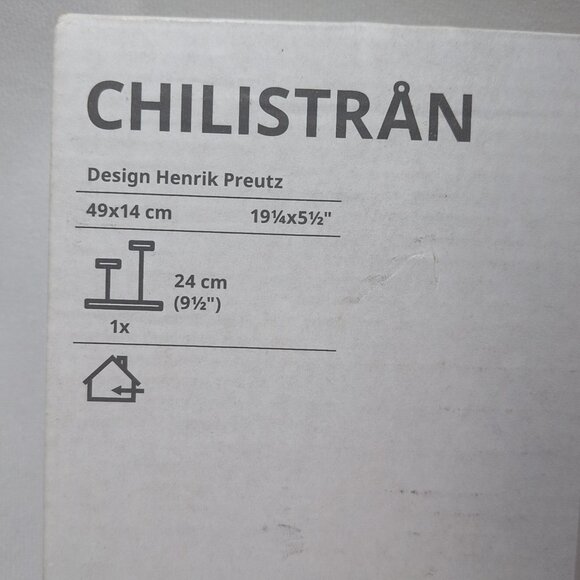 IKEA Chilistran Plant Stand Henrik Preutz White Metal 604.922.45 NEW 19.25x5.5" - Picture 3 of 8